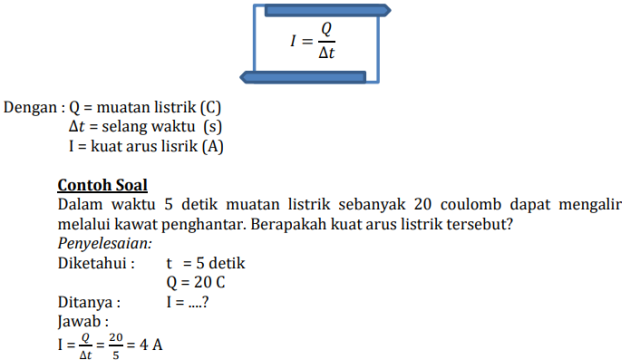 Aliran muatan pada baterai menghasilkan arus listrik