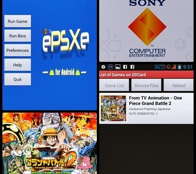 Epsxe APK and BIOS for PlayStation emulator on Android device