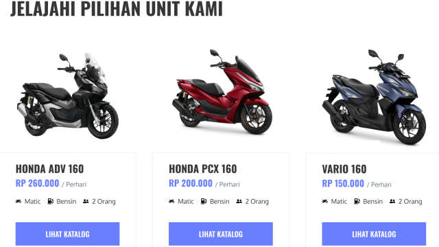 Rental Motor di Medan