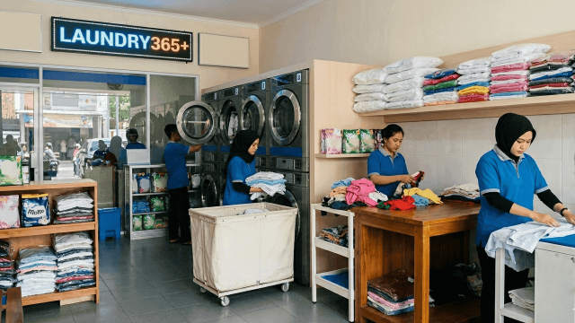 laundry kiloan menganti