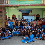 Dokumentasi bersama siswa-siswi SD Negeri Keraswetan